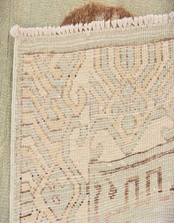 Detail image of  3' x 9' 5  Hand Knotted Khotan Ziegler Oriental Runner Rug