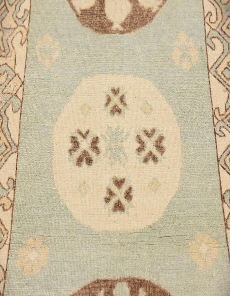 Detail image of  3' x 9' 5  Hand Knotted Khotan Ziegler Oriental Runner Rug