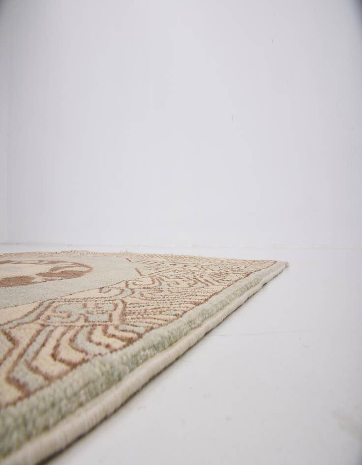 Detail image of  3' x 9' 5  Hand Knotted Khotan Ziegler Oriental Runner Rug