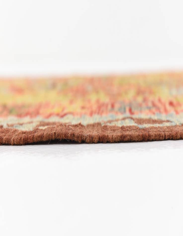 Detail image of  3' 2 x 6' 9  Hand Woven Kilim Maymana Wool Runner Rug