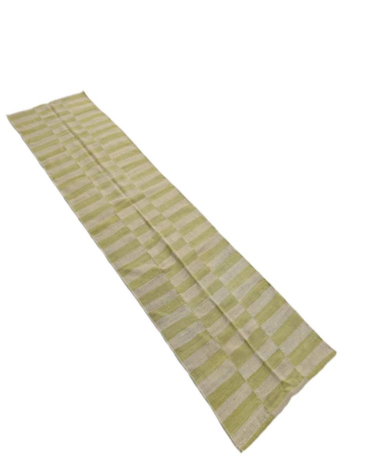 Detail image of  2' 6 x 9' 7  Hand Woven Kilim Modern Wool Runner Rug