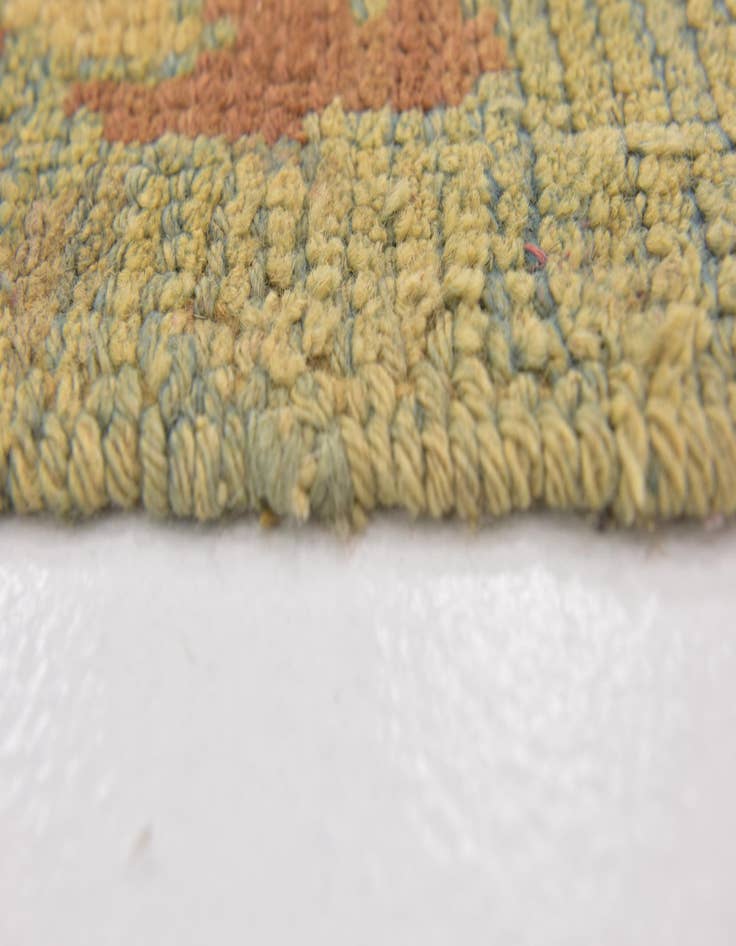 Detail image of  4' 5 x 7' 7  Hand Knotted Oushak Wool Runner Rug