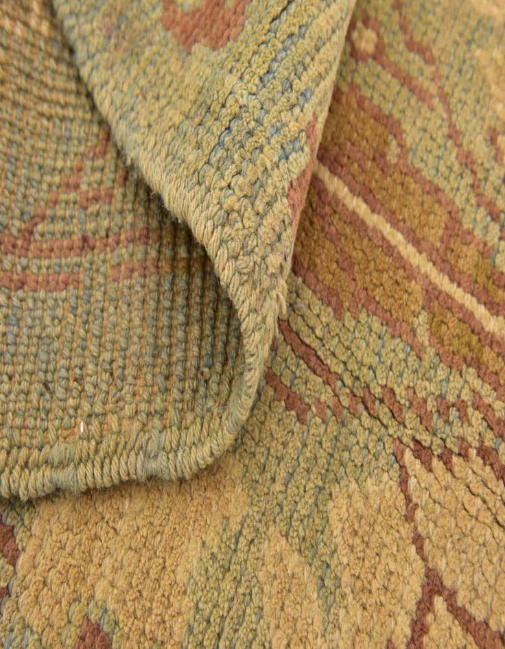 Detail image of  4' 5 x 7' 7  Hand Knotted Oushak Wool Runner Rug
