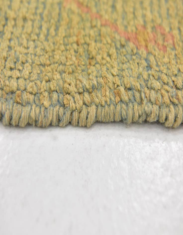 Detail image of  4' 3 x 8' 2  Hand Knotted Oushak Wool Runner Rug