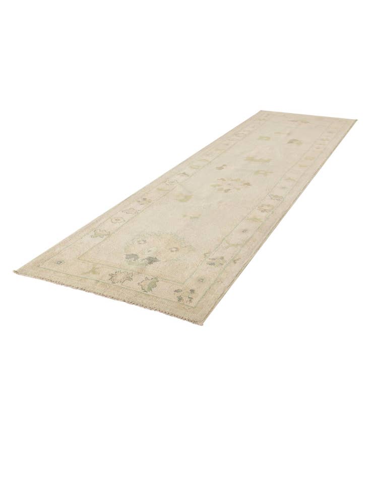 Detail image of  2' 9 x 10' 4  Hand Knotted Oushak Wool Runner Rug