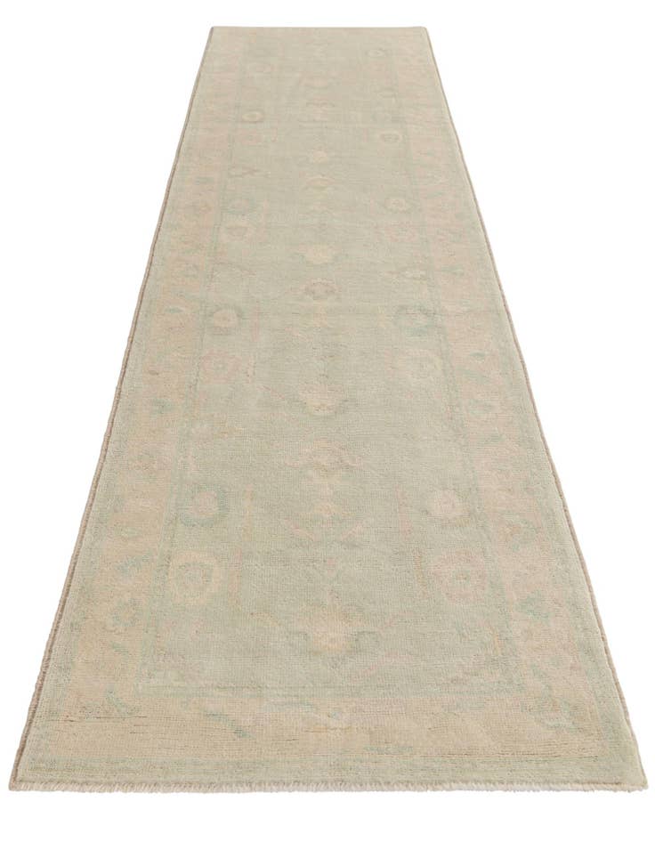 Detail image of  2' 10 x 11' 5  Hand Knotted Oushak Wool Runner Rug