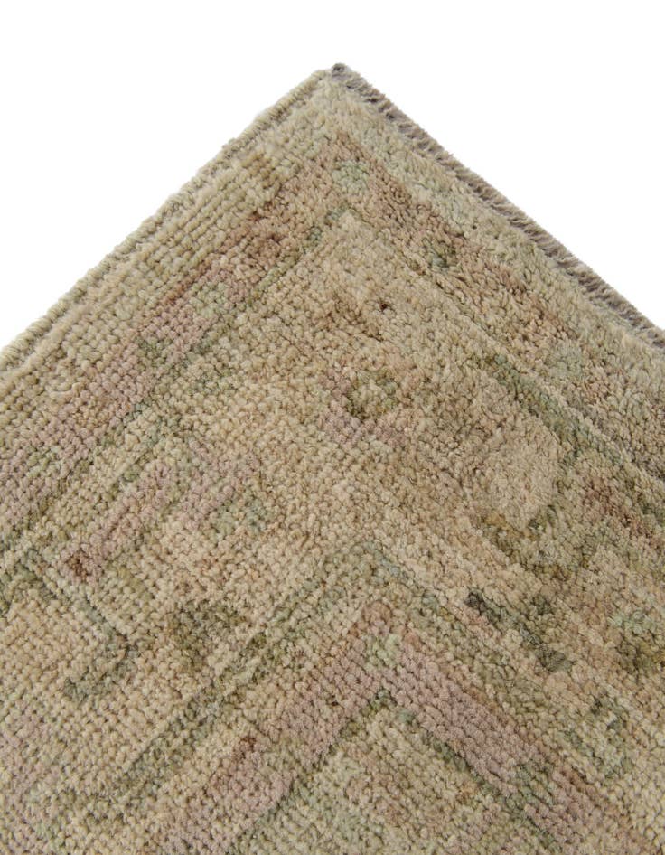 Detail image of  2' 10 x 14' 6  Hand Knotted Oushak Wool Runner Rug