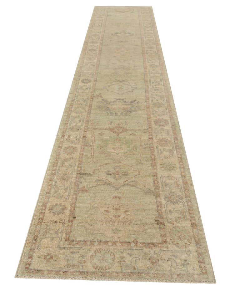 Detail image of  2' 10 x 14' 6  Hand Knotted Oushak Wool Runner Rug