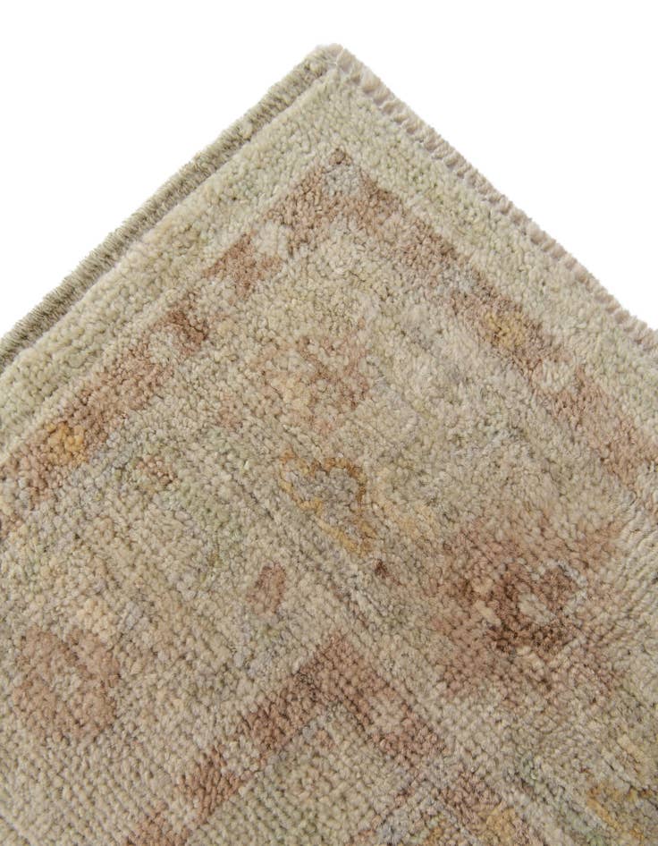 Detail image of  2' 9 x 9' 10  Hand Knotted Oushak Wool Runner Rug