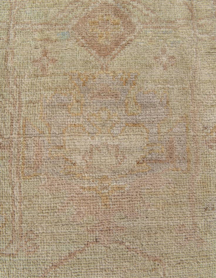 Detail image of  2' 9 x 9' 10  Hand Knotted Oushak Wool Runner Rug