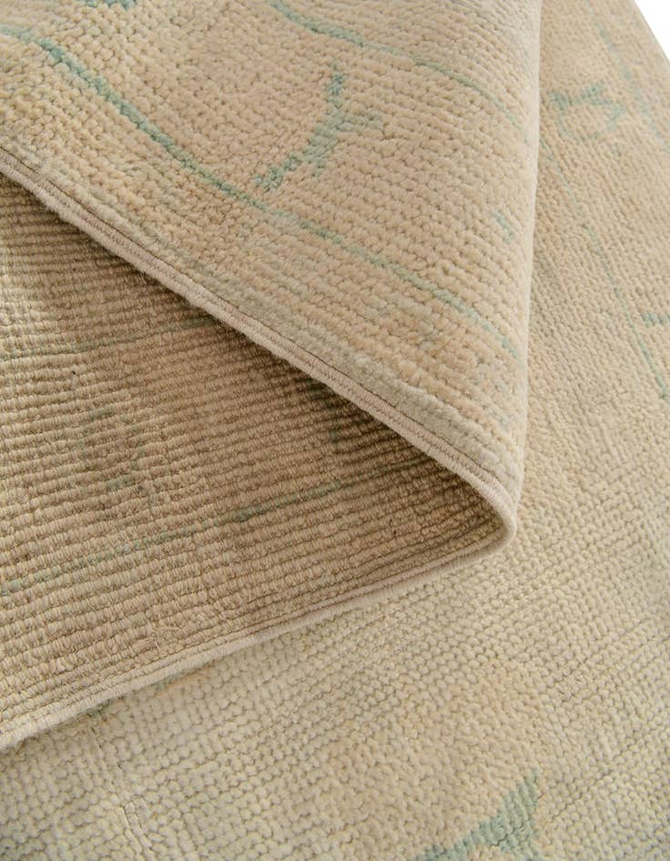 Detail image of  2' 8 x 7' 10  Hand Knotted Oushak Wool Runner Rug