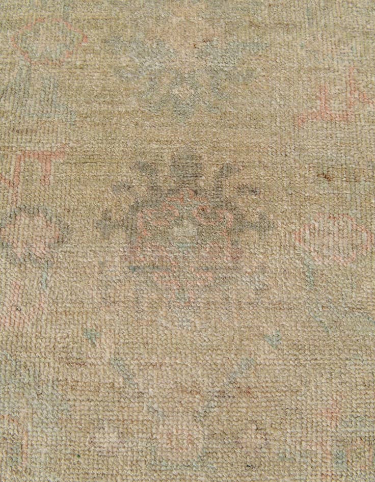 Detail image of  2' 10 x 9' 5  Hand Knotted Oushak Wool Runner Rug