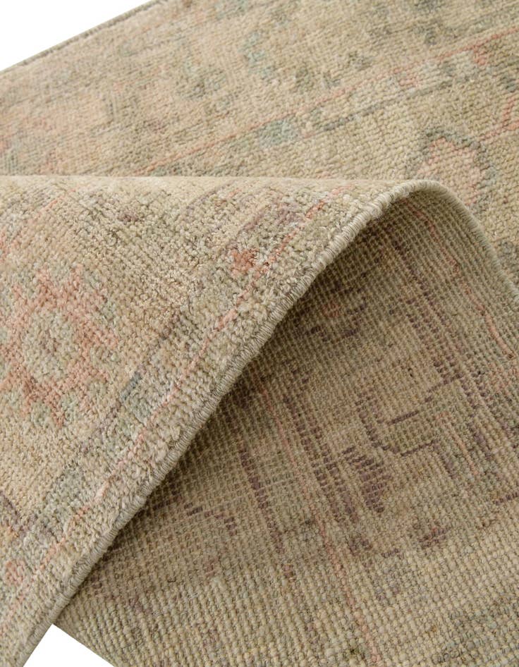 Detail image of  2' 10 x 9' 5  Hand Knotted Oushak Wool Runner Rug