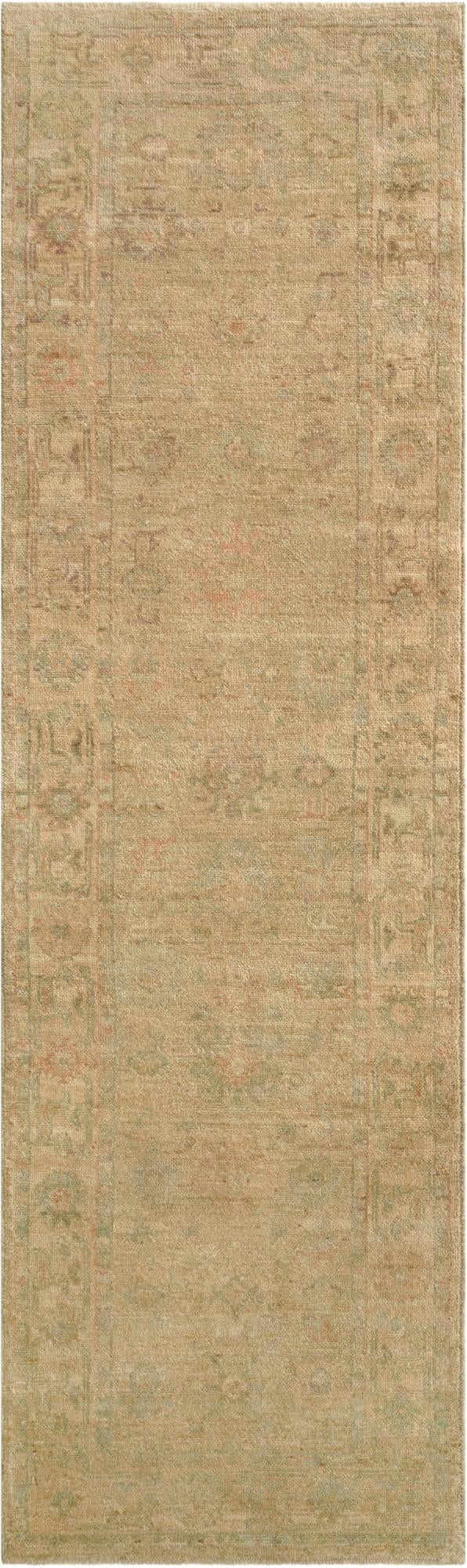  2' 10 x 9' 5  Hand Knotted Oushak Wool Runner Rug