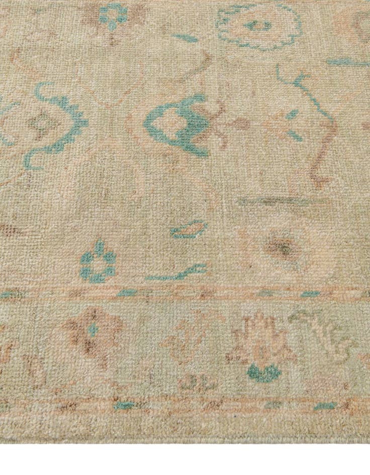 Detail image of  2' 10 x 9' 9  Hand Knotted Oushak Wool Runner Rug