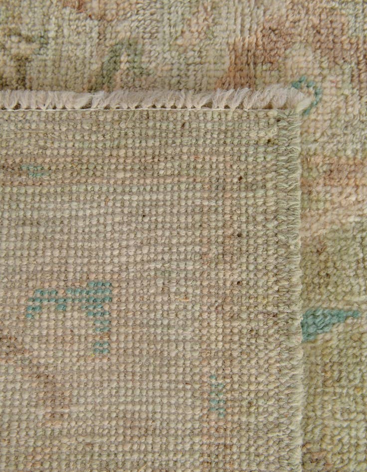 Detail image of  2' 10 x 9' 9  Hand Knotted Oushak Wool Runner Rug