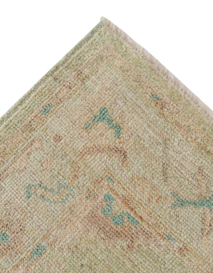 Detail image of  2' 10 x 9' 9  Hand Knotted Oushak Wool Runner Rug