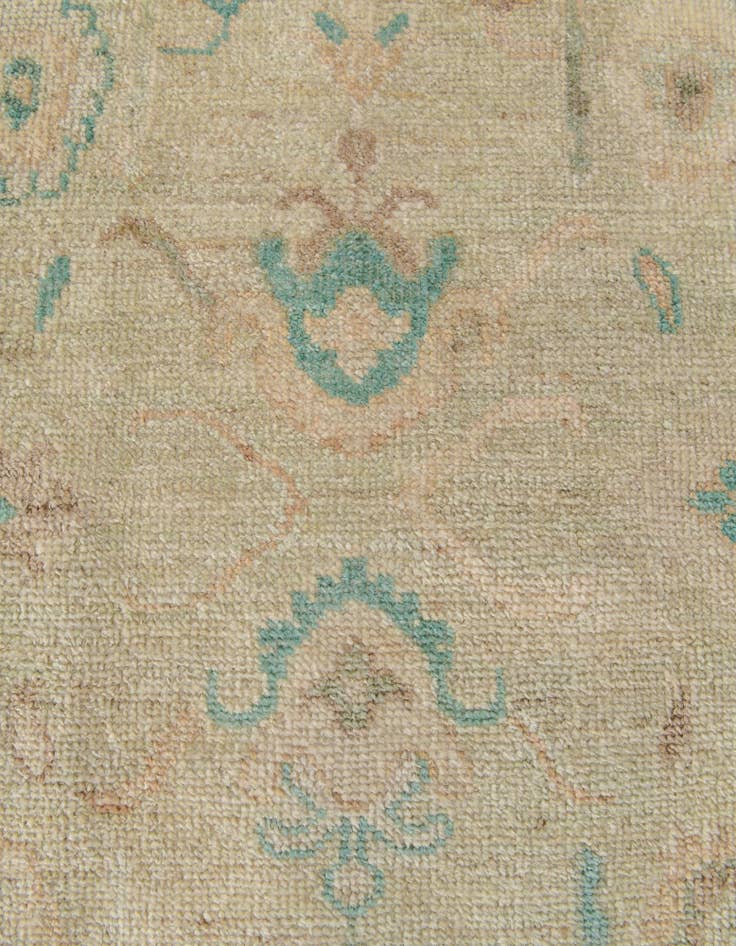 Detail image of  2' 10 x 9' 9  Hand Knotted Oushak Wool Runner Rug