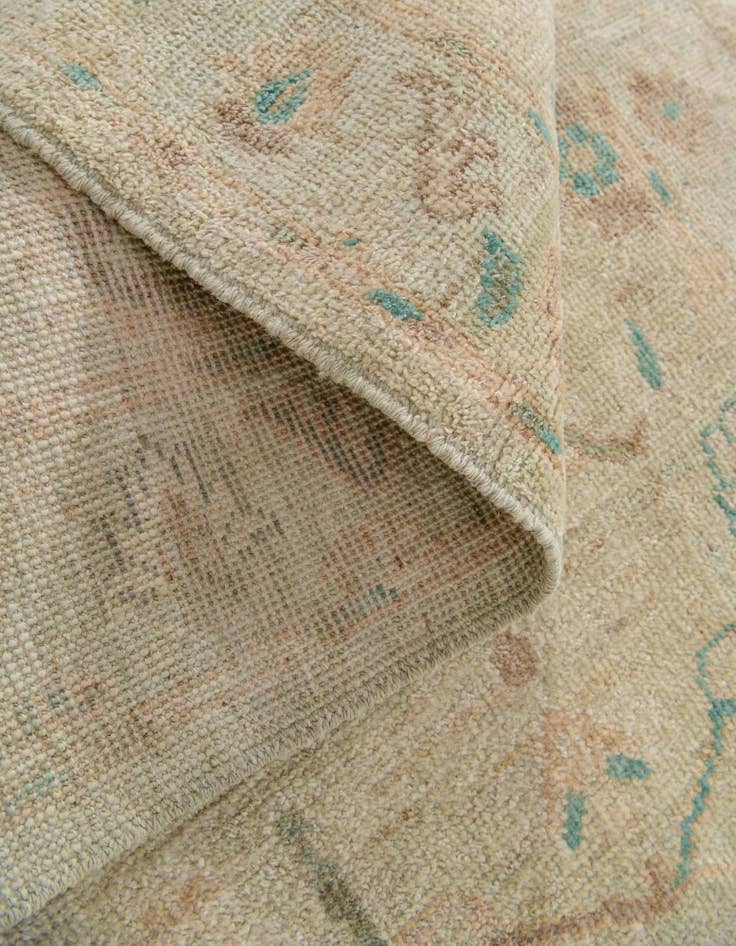 Detail image of  2' 10 x 9' 9  Hand Knotted Oushak Wool Runner Rug