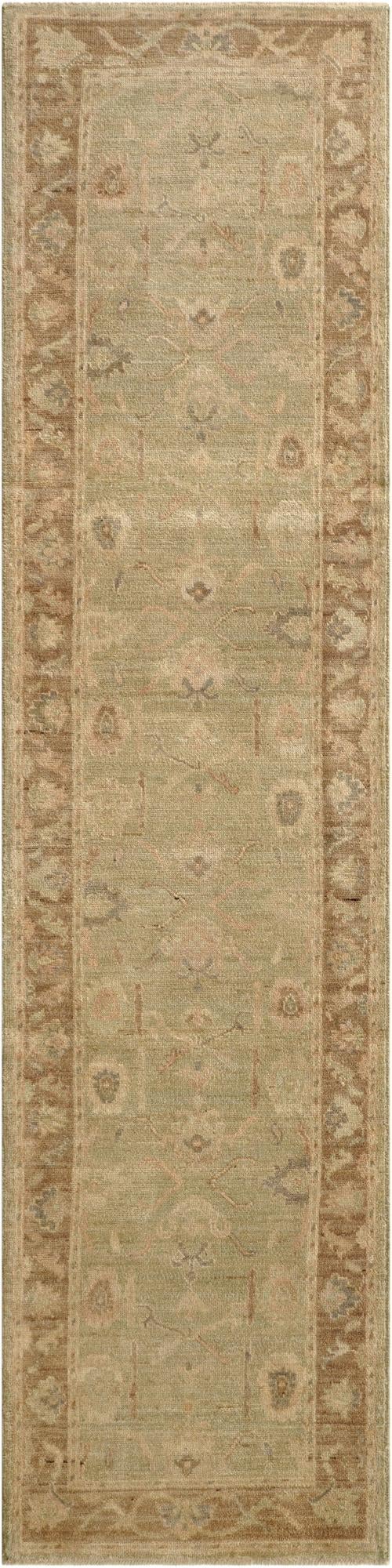  2' 11 x 11' 6  Hand Knotted Oushak Wool Runner Rug