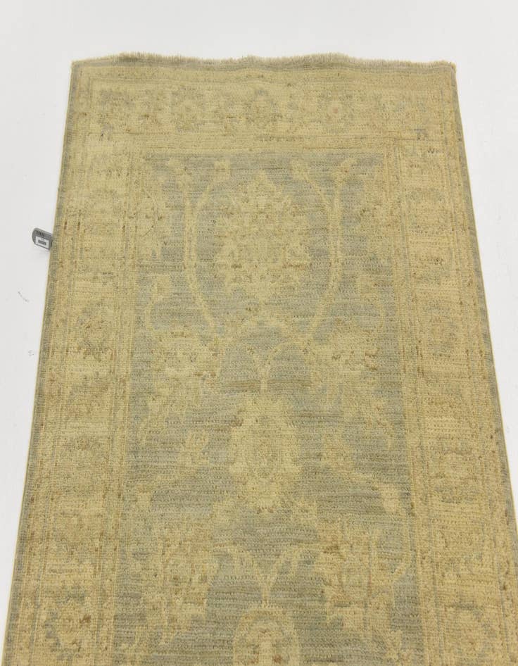 Detail image of  2' 10 x 11'  Hand Knotted Peshawar Ziegler Runner Rug