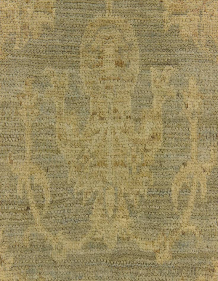 Detail image of  2' 10 x 11'  Hand Knotted Peshawar Ziegler Runner Rug