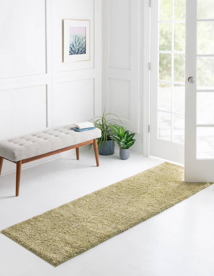 Detail image of  2' 2 x 6' 9 Solid Frieze Runner Rug