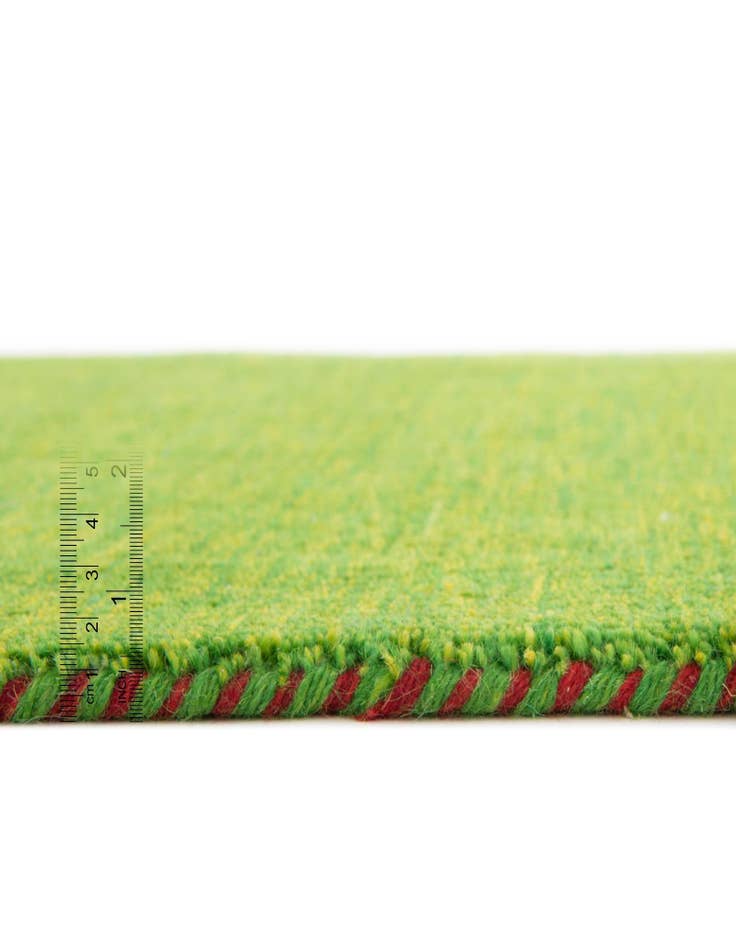 Detail image of  2' 7 x 16' 5  Hand Knotted Solid Gabbeh Wool Runner Rug