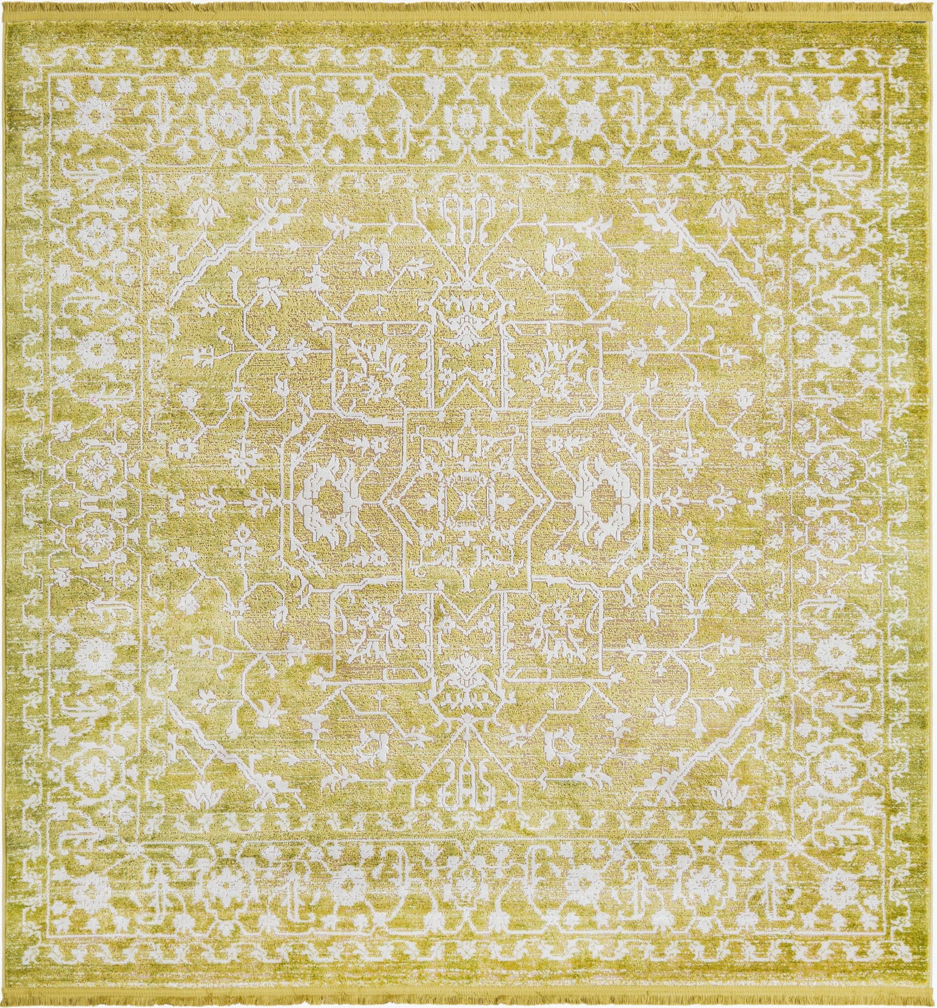  6' x 6' Modern Classical Square Rug