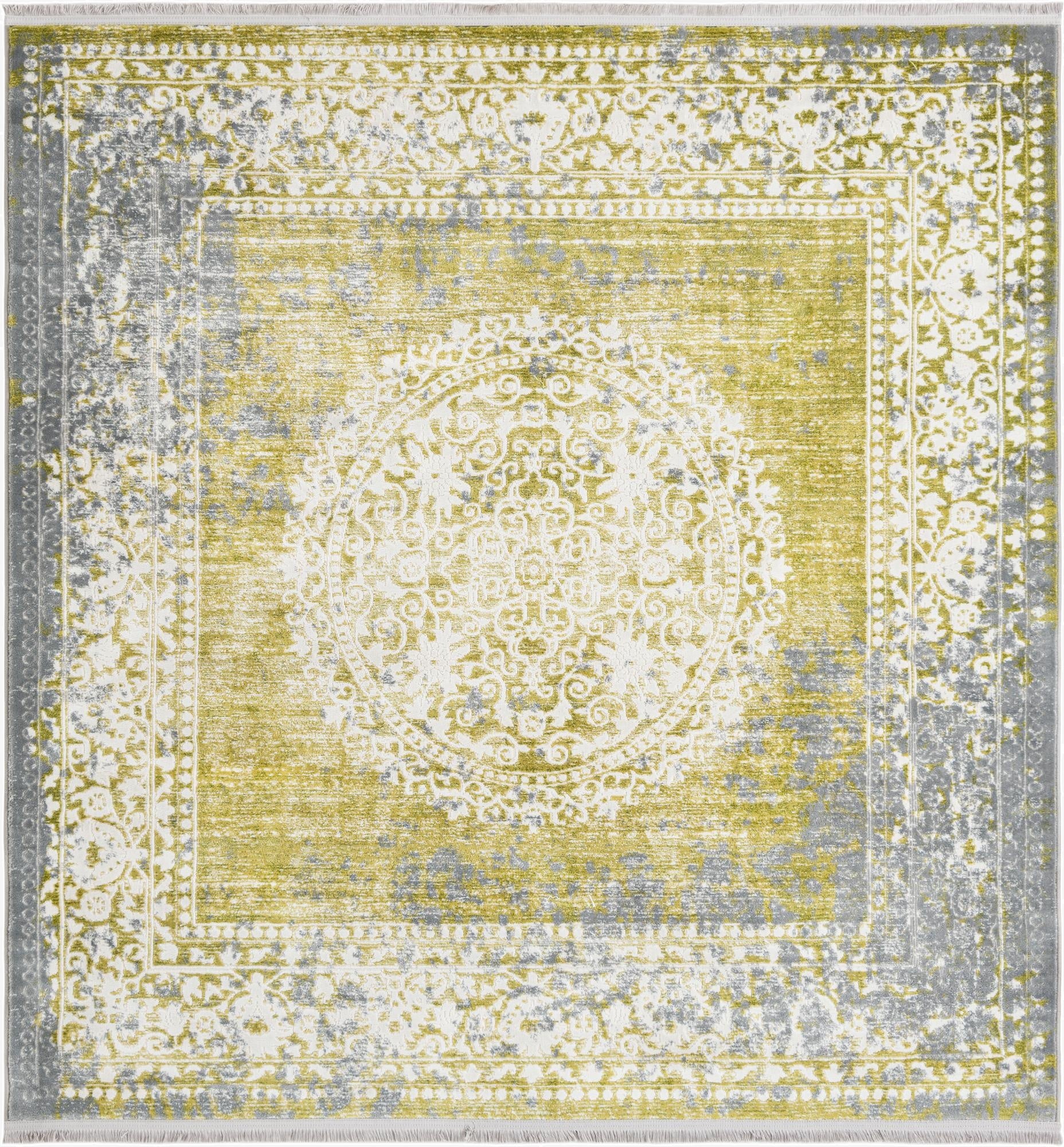  6' x 6' Modern Classical Square Rug