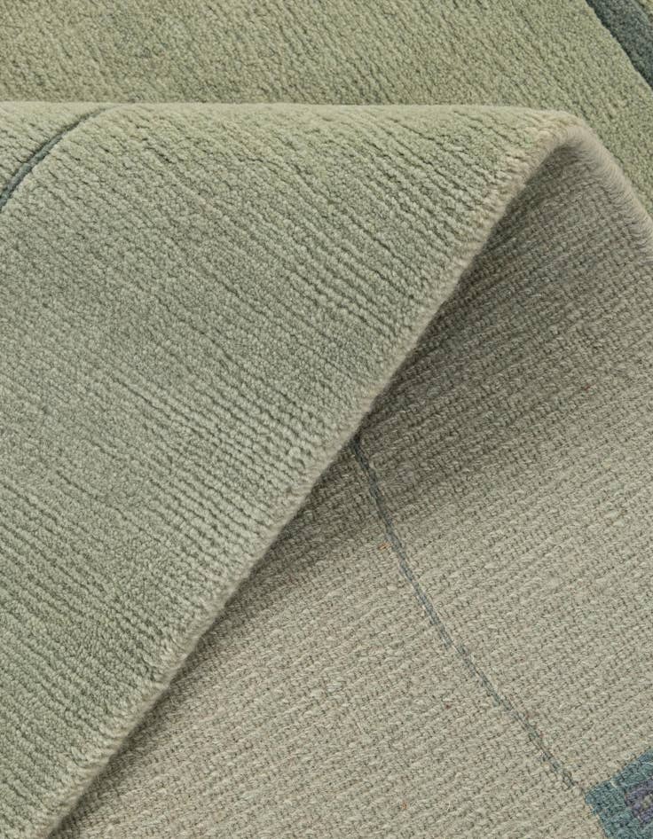 Detail image of  6' 9 x 6' 10  Hand Knotted Nepal Wool Square Rug