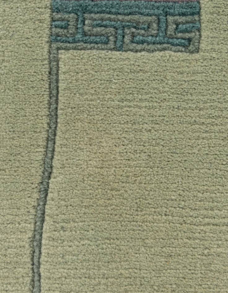 Detail image of  6' 9 x 6' 10  Hand Knotted Nepal Wool Square Rug