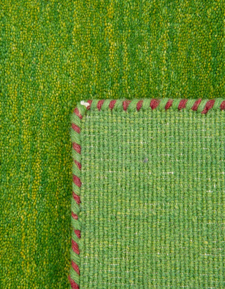 Detail image of  9' 10 x 9' 10  Hand Knotted Solid Gabbeh Wool Square Rug