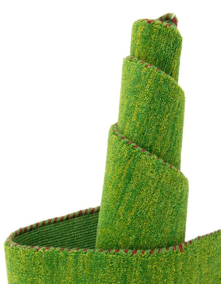 Detail image of  9' 10 x 9' 10  Hand Knotted Solid Gabbeh Wool Square Rug