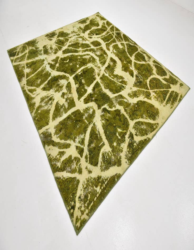 Detail image of  7' 6 x 8' 3  Hand Knotted Ultra Vintage Persian Wool Square Rug