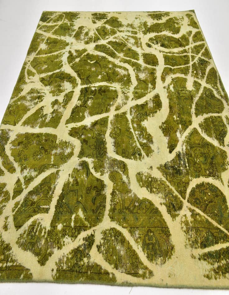 Detail image of  7' 6 x 8' 3  Hand Knotted Ultra Vintage Persian Wool Square Rug