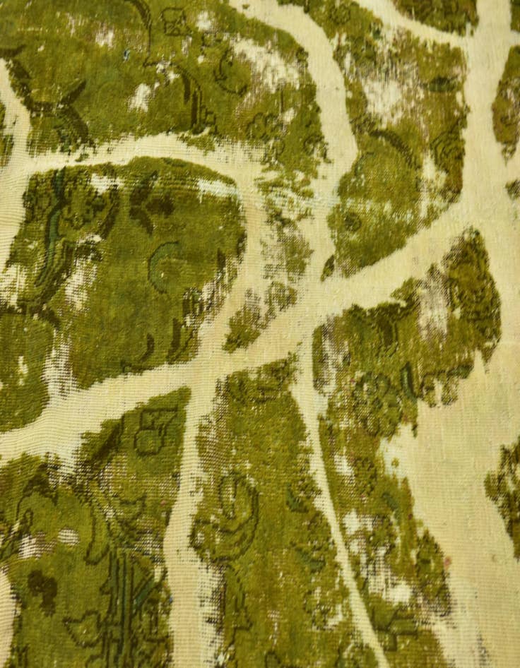 Detail image of  7' 6 x 8' 3  Hand Knotted Ultra Vintage Persian Wool Square Rug