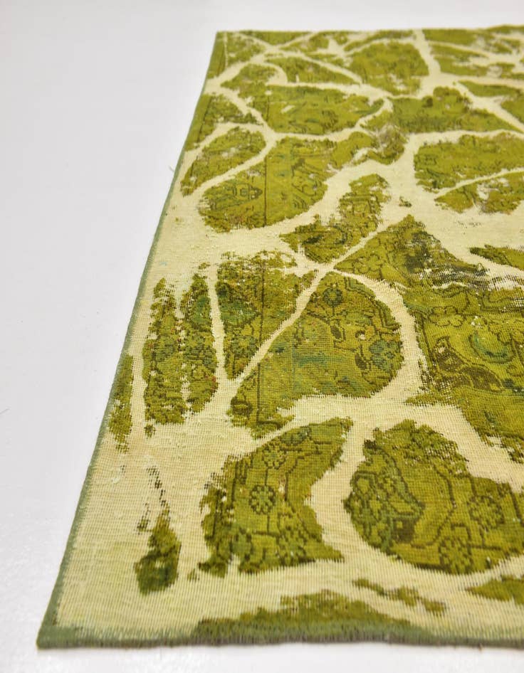 Detail image of  7' 6 x 8' 3  Hand Knotted Ultra Vintage Persian Wool Square Rug