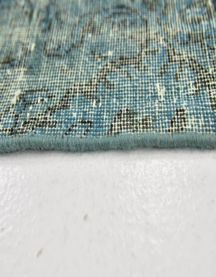 Detail image of  4' x 4' 10  Hand Knotted Ultra Vintage Persian Wool Square Rug