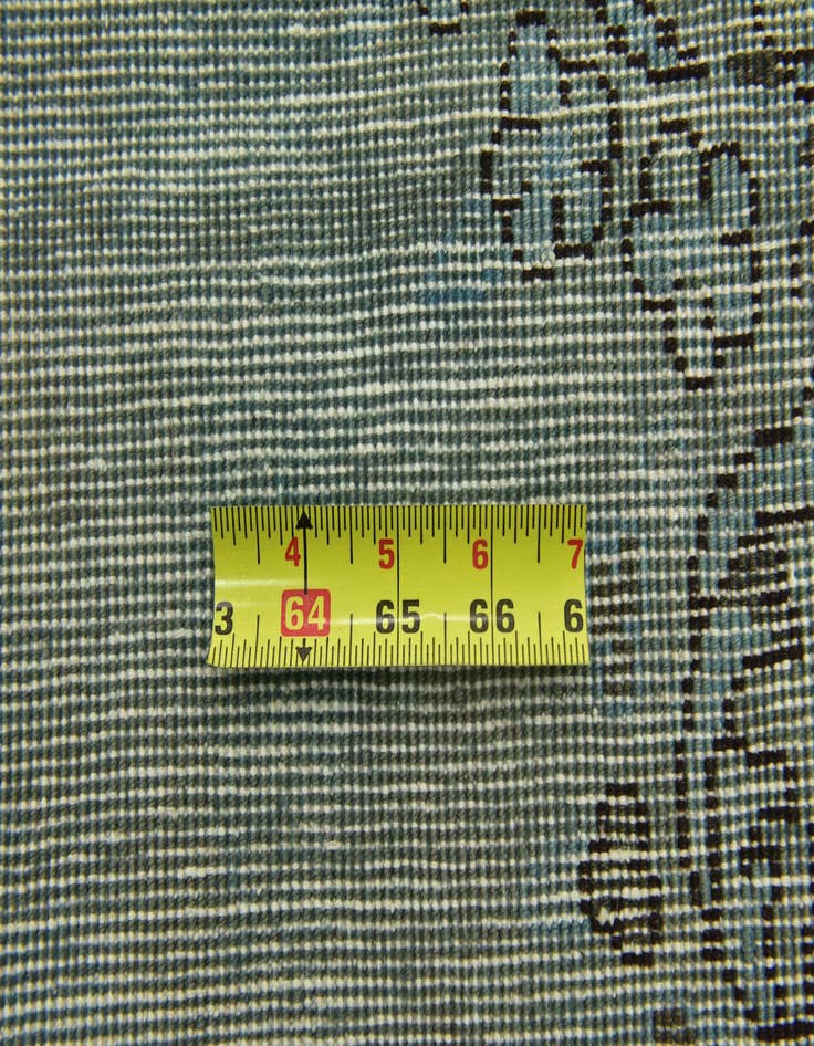 Detail image of  4' x 4' 10  Hand Knotted Ultra Vintage Persian Wool Square Rug