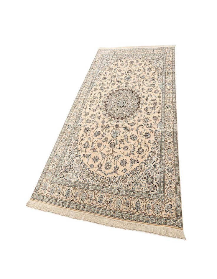 Detail image of  6' 8 x 10' 6  Hand Knotted Nain Rug