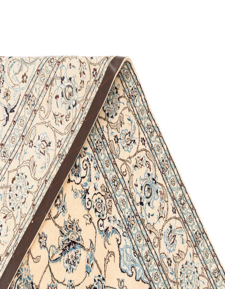 Detail image of  6' 8 x 10' 6  Hand Knotted Nain Rug