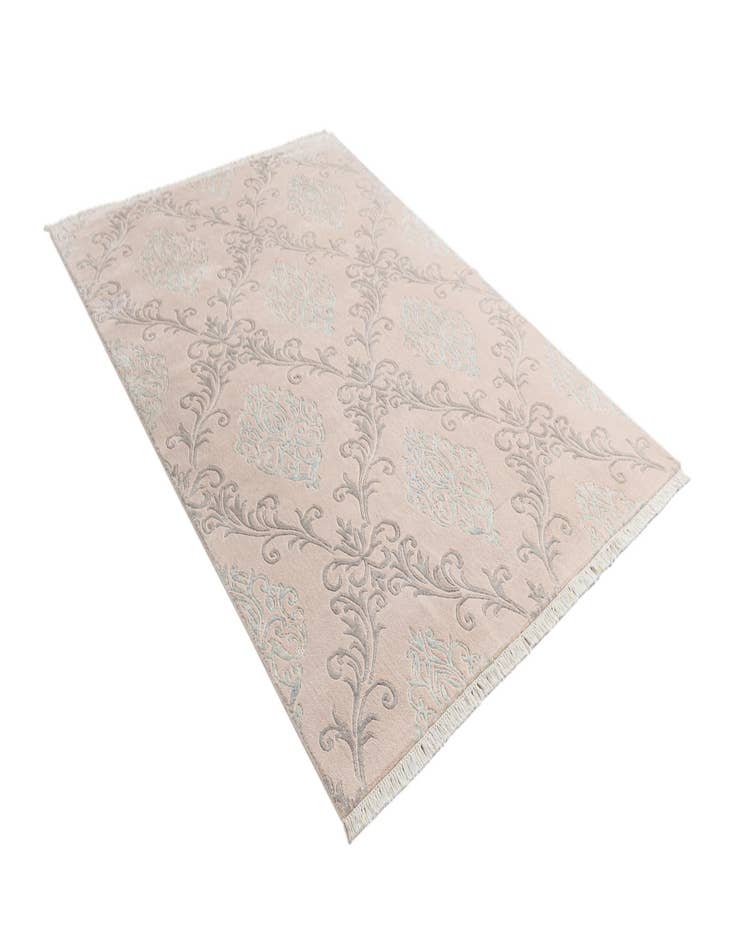 Detail image of  5' 7 x 8'  Hand Knotted Darya Wool Rug