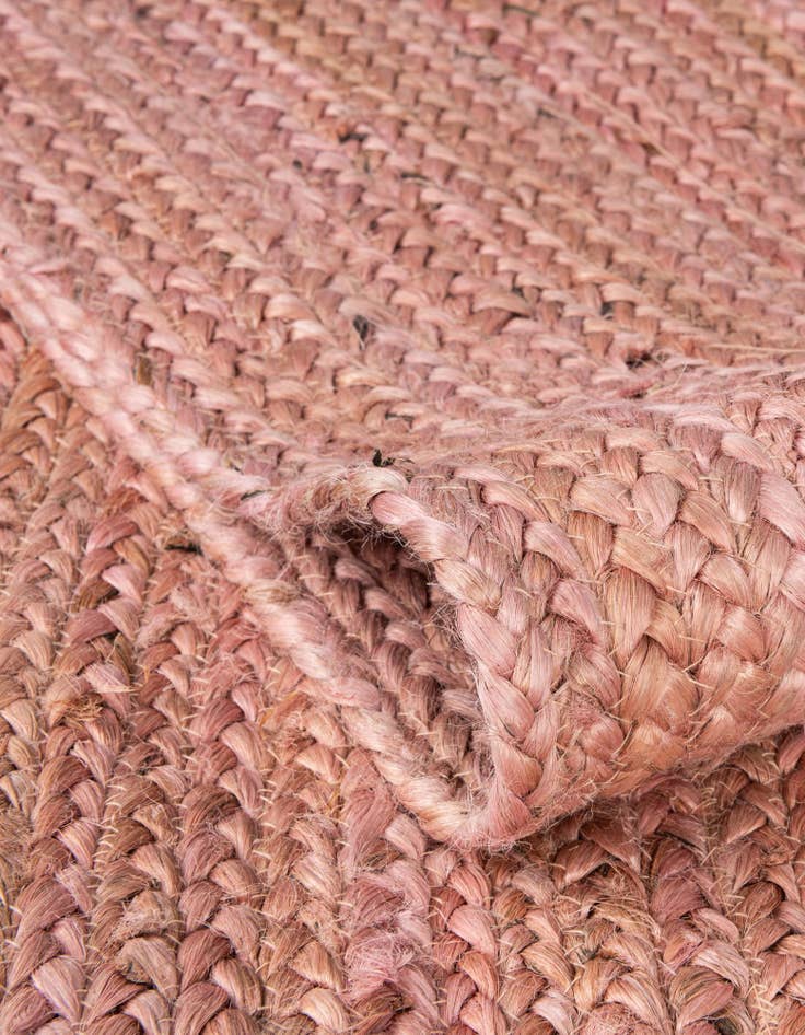 Detail image of  2' 2 x 3' 7  Hand Braided Jute Hearth Rug