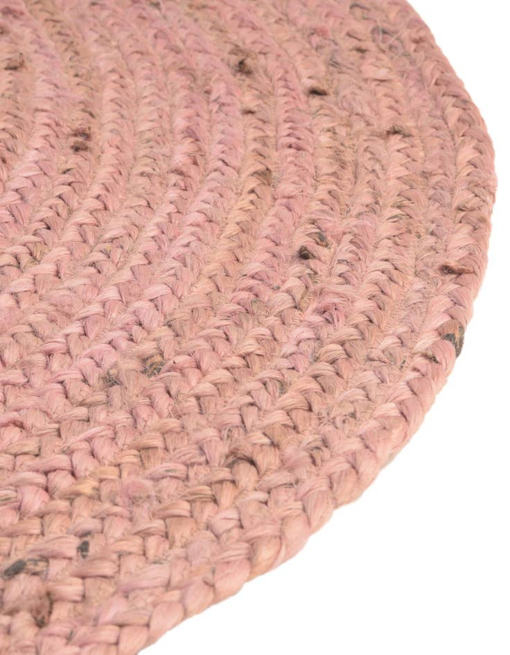 Detail image of  2' 2 x 3' 7  Hand Braided Jute Hearth Rug