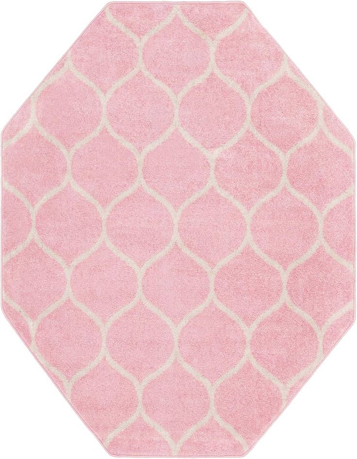 Detail image of  7' 10 x 7' 10 Lattice Frieze Octagon Rug