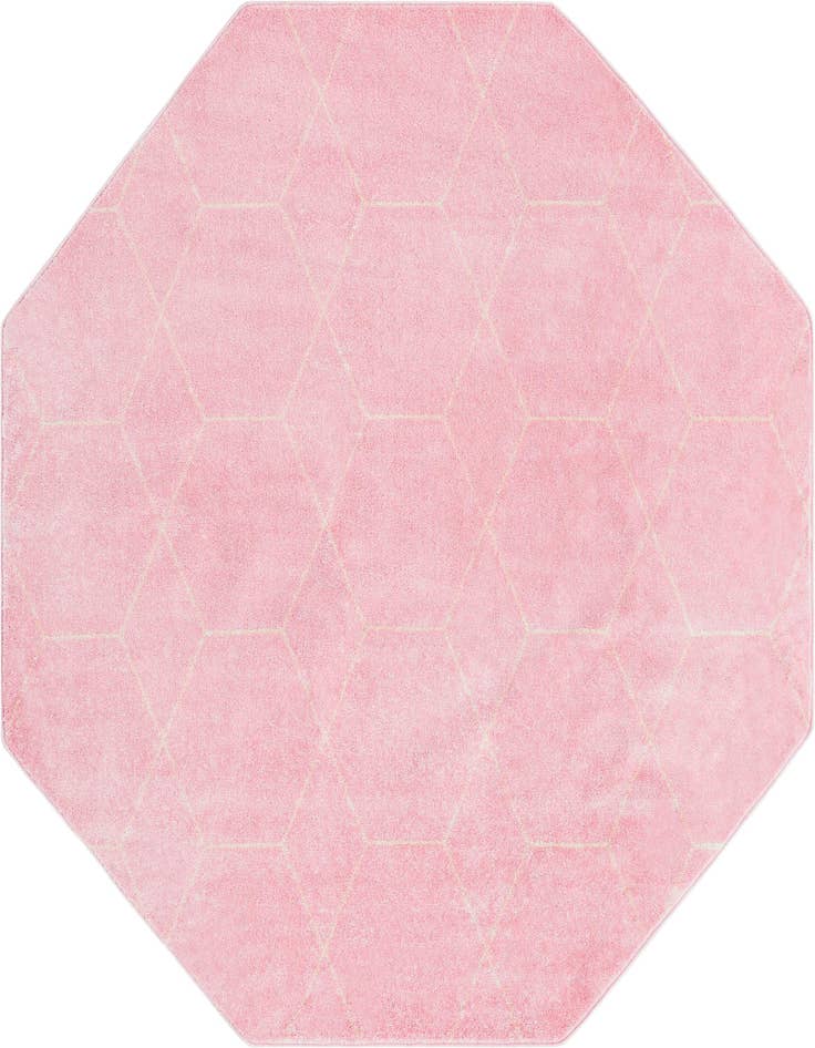 Detail image of  7' 10 x 7' 10 Lattice Frieze Octagon Rug