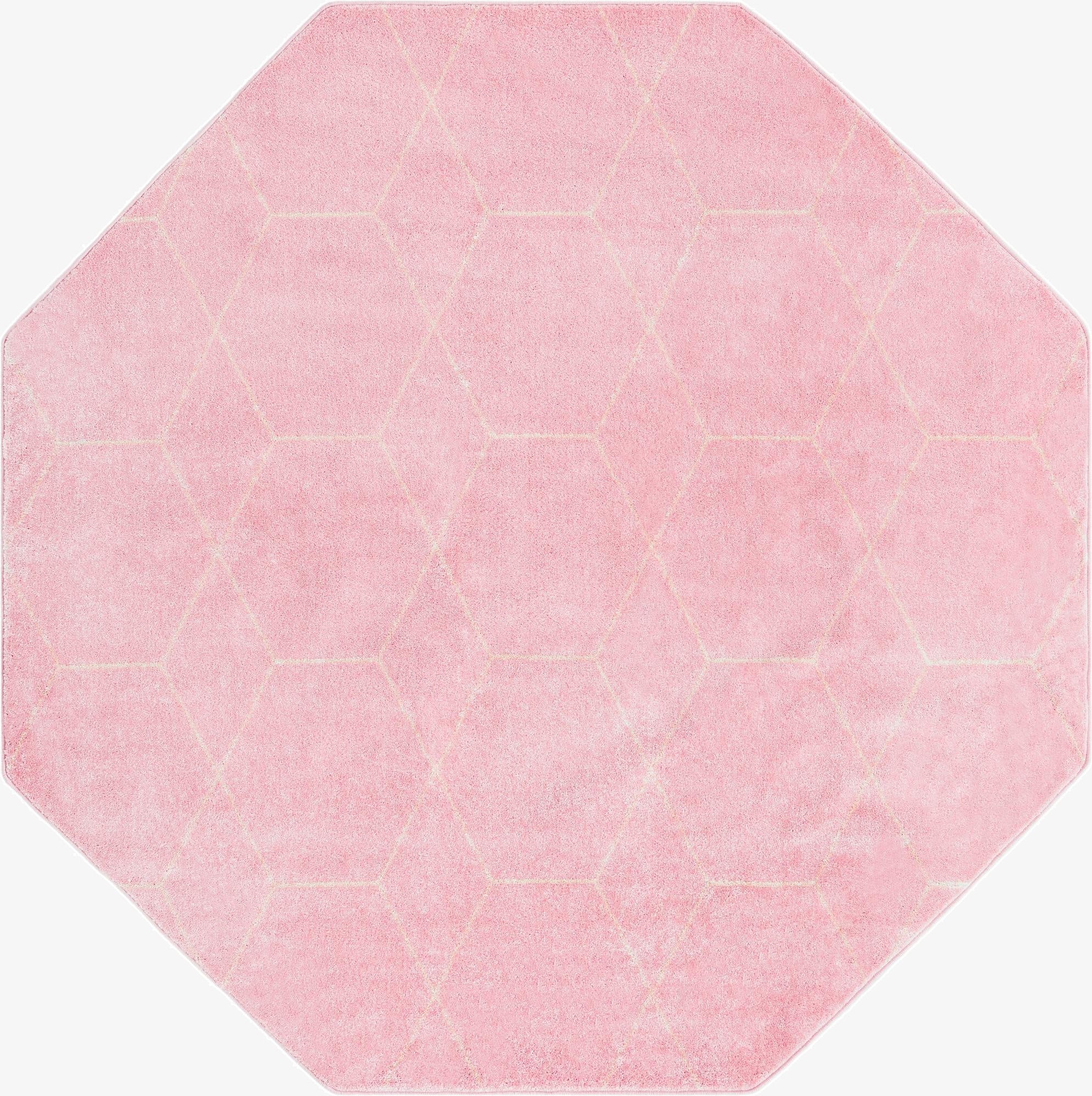  7' 10 x 7' 10 Lattice Frieze Octagon Rug