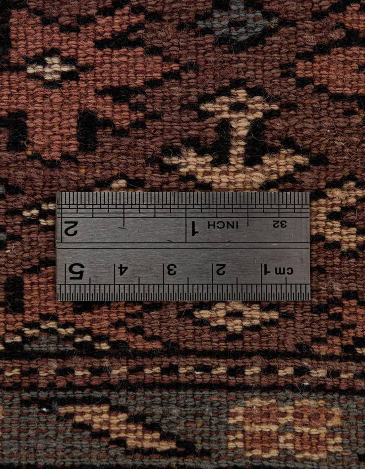 Detail image of  4' 2 x 6' 3  Hand Knotted Bokhara Oriental Wool Rug