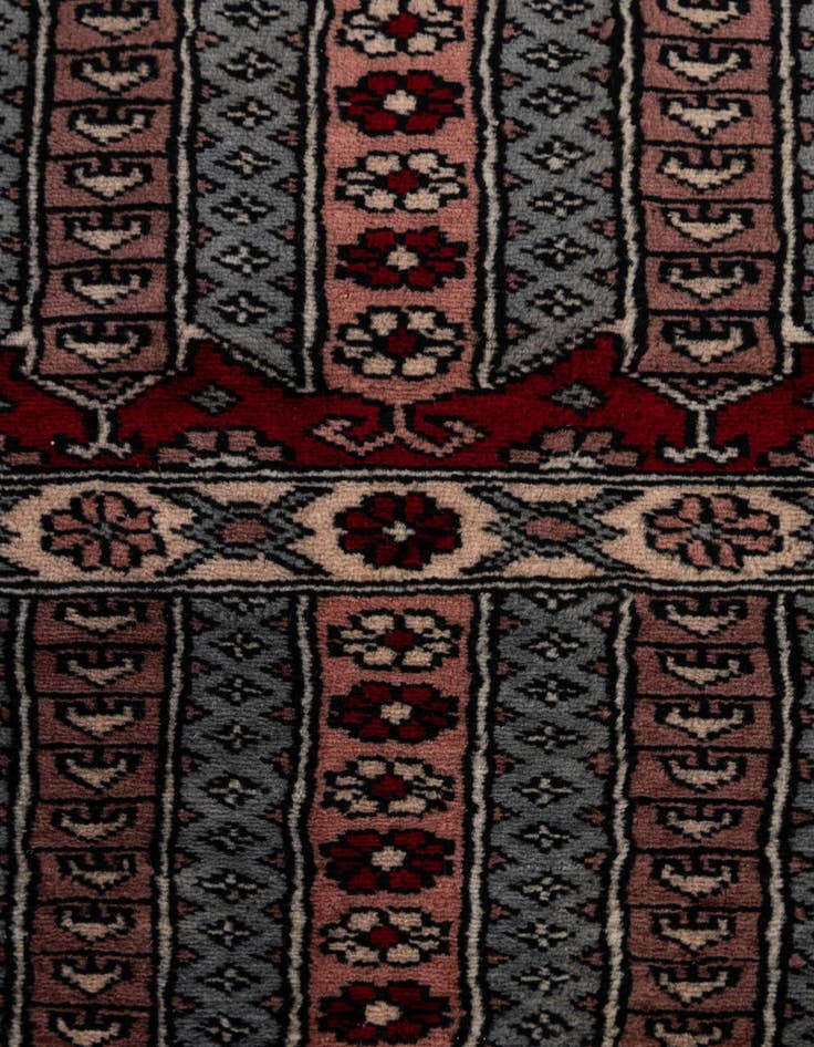 Detail image of  4' 2 x 6' 3  Hand Knotted Bokhara Oriental Wool Rug